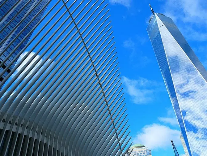 Нижняя часть Манхэттена и Финансовый квартал в Нью-Йорке - One World Trade Center