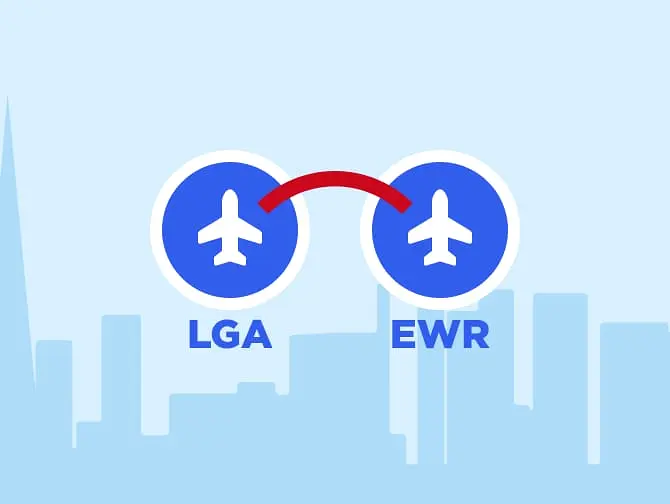 Из Newark в LaGuardia или из LaGuardia в Newark