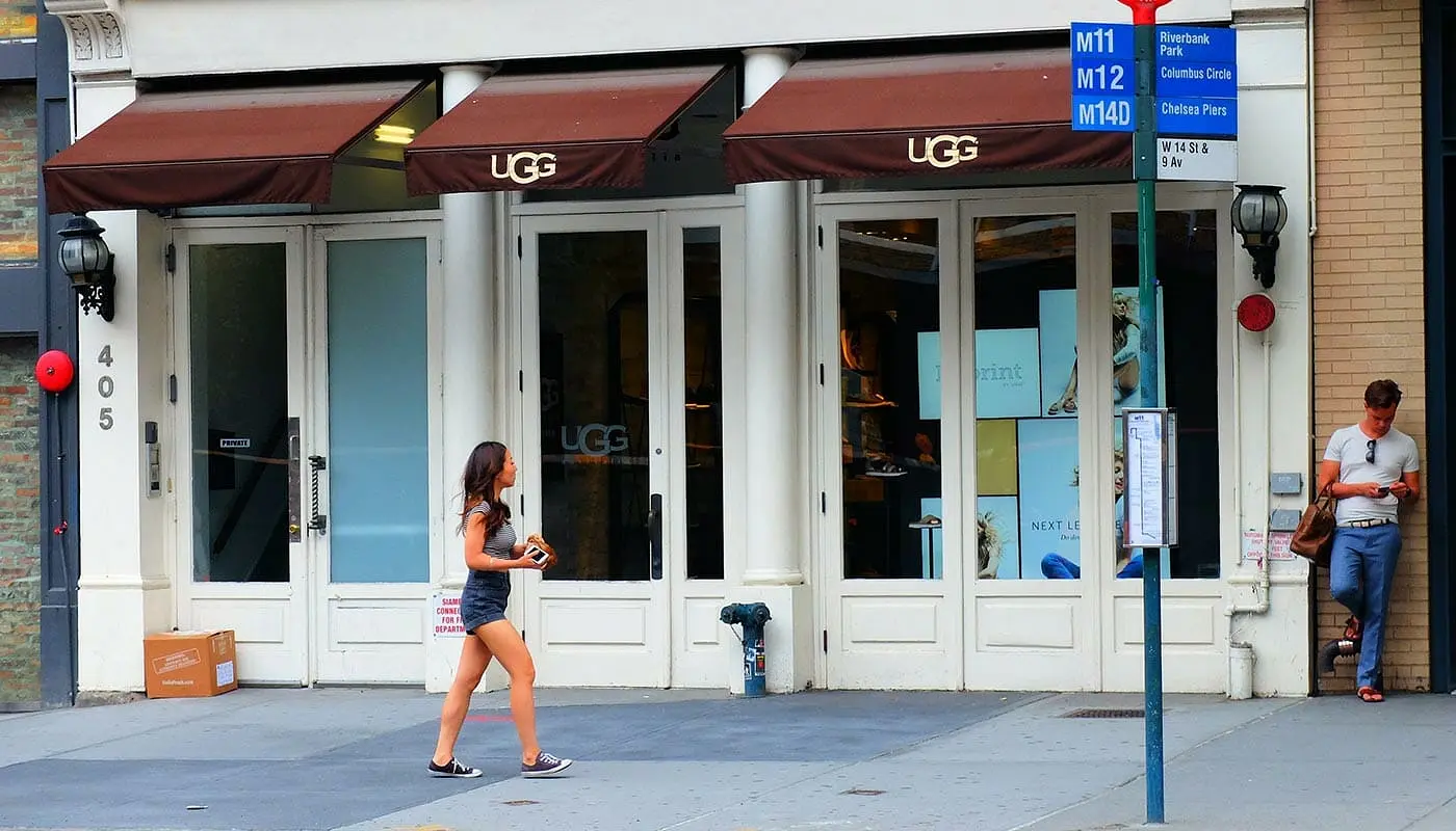 Магазины UGG в Нью-Йорке - концептуальный магазин