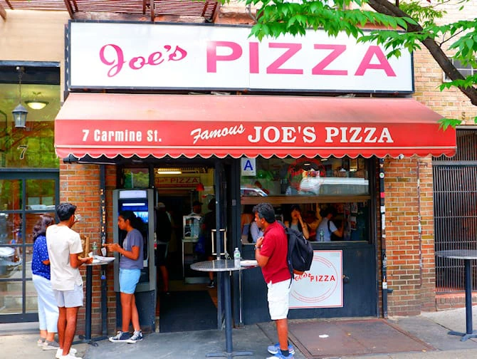 Лучшие пиццерии в Нью-Йорке - Joe's Pizza