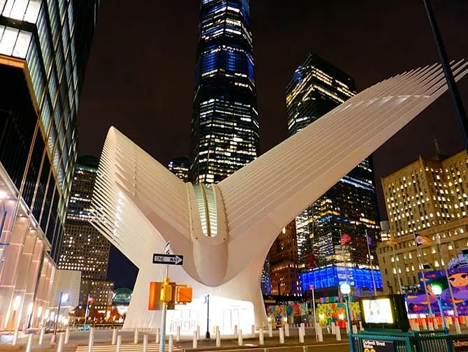 Торговый центр Westfield World Trade Center в Нью-Йорке - Oculus