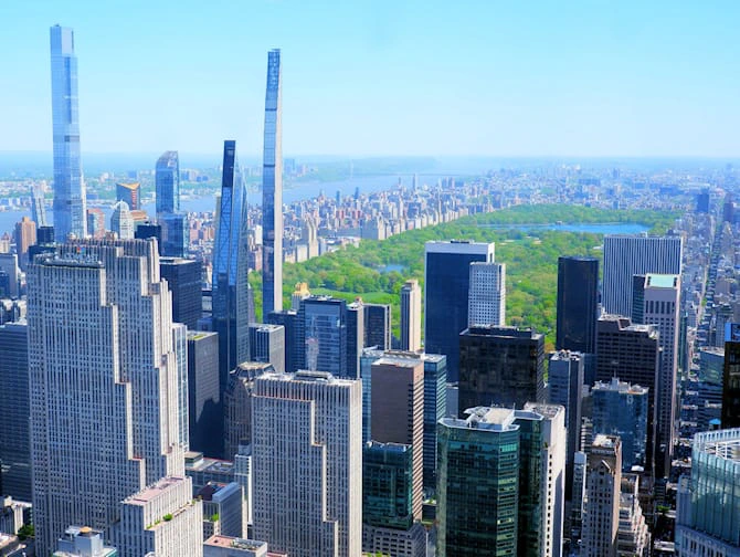 Билеты на смотровую площадку One Vanderbilt вид на Центральный парк