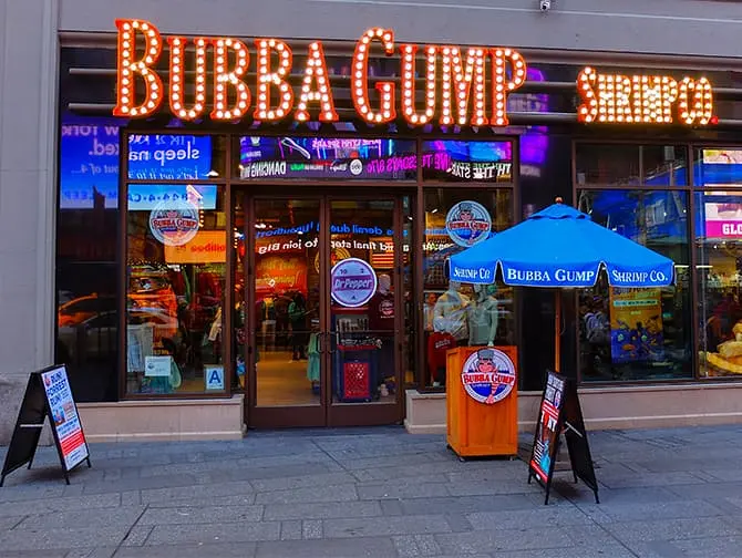 Tематические рестораны Нью-Йорка - Bubba Gump