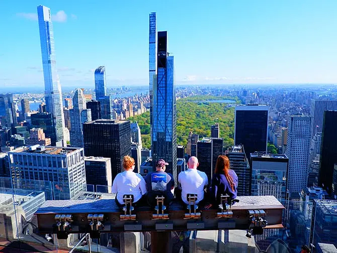 Билеты на смотровую площадку Top of the Rock - Аттракцион The Beam