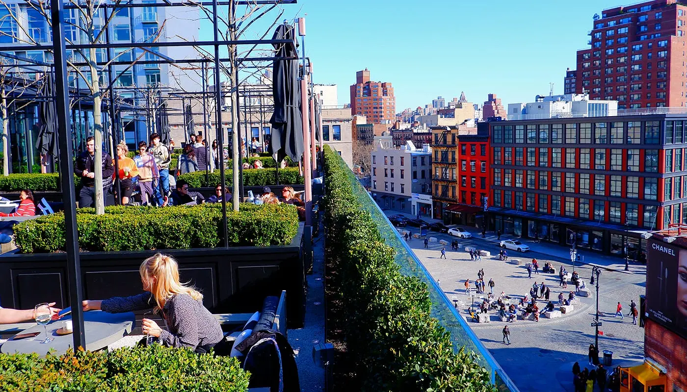 Лучшие бары на крышах в Нью-Йорке - RH Rooftop Restaurant